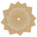 12 Pack Bandanas Unisex Paisley Cowboy Bandanas Bulk Multi Purpose Headband Scarf for Men Women Costume - color: Tan, style: Classic