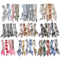 4/40 Pcs Hair Scarf for Women, 35"x2.36" Lightweight Silk Headband, Purse & Bag Scarves Gift Collection - color: Multi-color