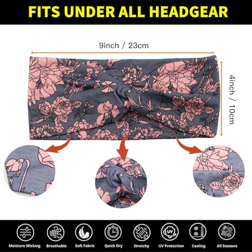 Yeshan 12 Pack Headbands for Women, Boho Sports Hairbands, Elastic Wide Headband Non Slip Workout Yoga Criss cross Headbands for Women - color: Multicolor