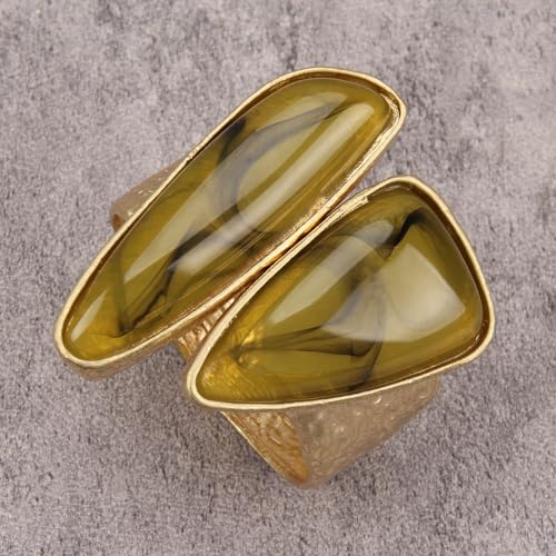 Chunky Gold Bracelet Trendy Gold Cuff Bracelets for Women Statement Silver Arm Cuffs Bangles Arm Punk Jewelry Accessories - style: Cuff Statement Bracelets