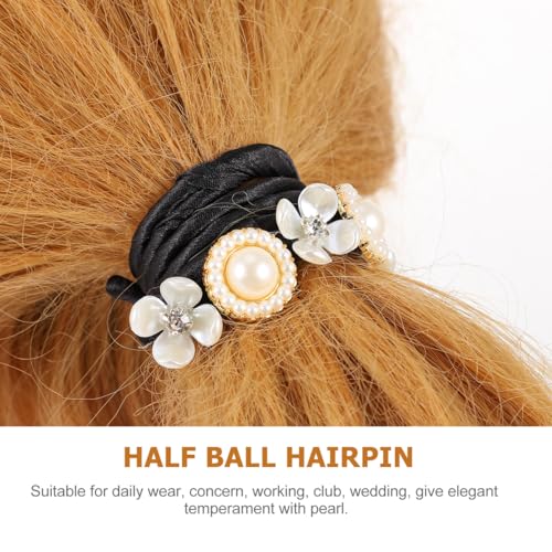 Beaupretty 4Pcs Hair Bun Shaper Twisted Hair Band with Anti-Slip Pearls Pins Bun Maker for French Twist Updo Styling Daily Wear Office Wedding
