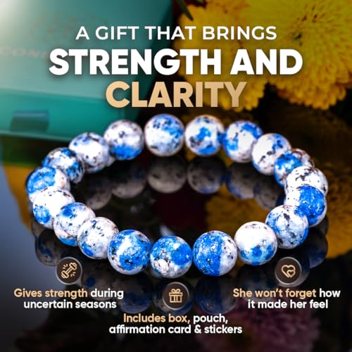 Conscious Items Spiritual Bracelets for Women & Men, Healing Crystal Bracelet with Natural Stones for Meditation, Chakra Alignment & Inner Transformation - style: Rare K2 Stone Bracelet of Spiritual Adventure