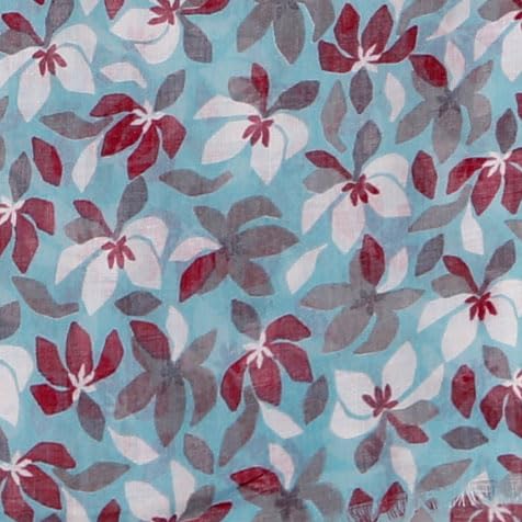 MELIFLUOS DESIGNED IN SPAIN Scarf for Women Lightweight Floral Flower Scarves for Summer Fall Shawl Wrap - color: Barcelona Collections 45 - Teal Floral Pattern