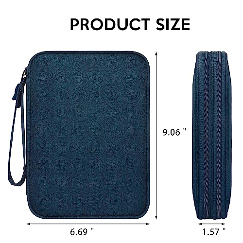 CILLA Electronics Organizer Travel, Travel Cord Organizer Case, Compact Electronics Accessories Bag for Cable, Cord, Charger, Phone - color: Navy Blue