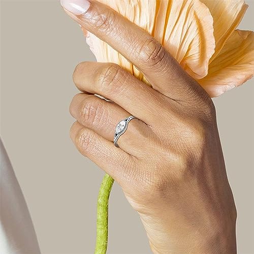 Birth Month Ring for Women Personalized Birthday Flower Signet Rings 925 Sterling Silver Vintage Rings Personalized Gift with Birth Flowers for Mom Daughter Girlfriend Wife Friend - color: 2 flowers