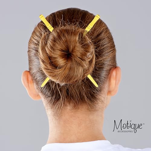Carved Wooden Hair Sticks Set, Traditional Hair Chopsticks, 7 inches, 2 Pack, Vintage Style (Yellow) - color: Yellow