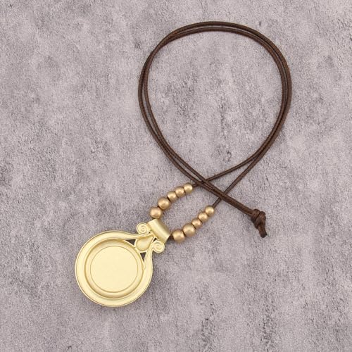 Bohemian Necklaces for Women Long Leather Necklace with Large Pendant Chunky Boho Hippie Jewelry Pendant Chocker Necklace - style: Womens Necklaces Trendy Boho
