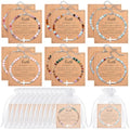 Kingdder 12 Set Christian Cross Bracelets for Women Bulk Adjustable Natural Stone Cross Beads Faith Bracelet Gifts for First Communion Confirmation Birthday Church Groups Gifts - style: Chain