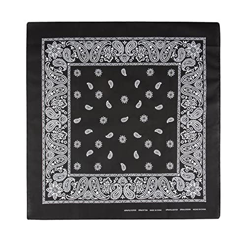 Levi’s All-Gender Multi-Purpose Bandana Gift Set – Headband, Wrap, Face & Neck Coverage - color: Black/White, size: Pack 2