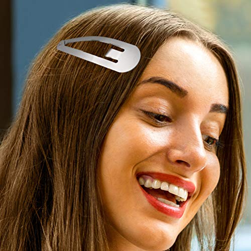 WILLBOND 30 Pieces 3.1 Inch Large Metal Snap Hair Clips Nonslip Barrettes Women Hair Accessories(Gold, Silver, Black) - color: Gold, Silver, Black, style: Minimalist