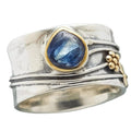 Mnyixsi Vintage Silver Blue Moonstone Ring 925 Sterling Silver Retro Princess Waterdrop Cut Sapphire Band Diamond Gemstone Wedding Engagement Ring Gemstone Boho Ring Size 10 - size: Size 10