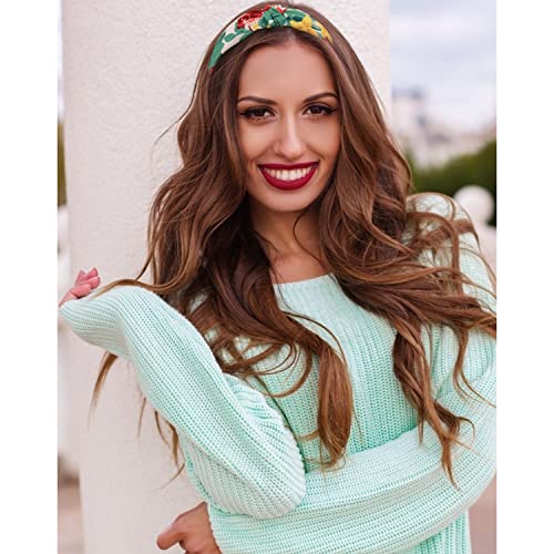 VELSCRUN 12 Pack Boho Headbands for Women and Girls - Wide Hair Accessories, Gift Set - color: headbands 09
