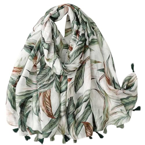 WZX Boho Scarf for Women, 70"x35" Large Lightweight Shawl Wrap for Travel, Sun Protection, Office & All-Season Wear - color: 020
