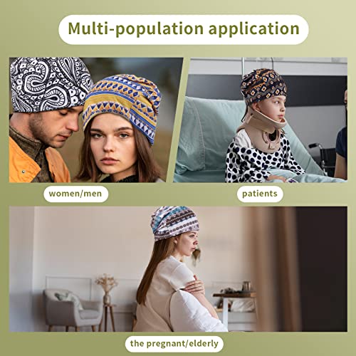 KAKU NANU Women Turban Chemo Beanies Pre Tied Caps Baggy Slouchy Headwear Sleep Scarf - color: Snake Pattern