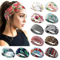 AKTVSHOW 12 Pack Boho Headbands - Wide Non-Slip Elastic Headbands, Trendy Hair Accessories for Women's Yoga, Workout, and Fashion - color: Women Headbands Set 4