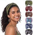 obeoby Boho Headbands for Hair Care, Non Slip Extra African Wide Hair Wrap Covering Thinning Hair Turban Headband for Boho Dresses - color: Bohemia