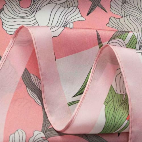 RIIQIICHY Women Head Hair Scarf Like Satin Silk Scarf Sleeping Hair Wrapping Night 27.5" - color: C008