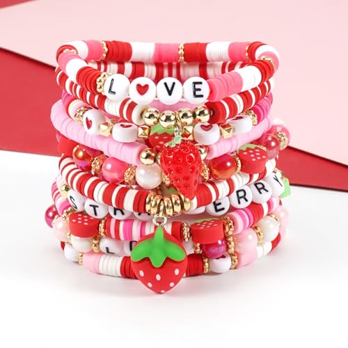 Bohemia Bracelets for Women Vintage Stackable Beads Bracelets Charm Stretch Beach Jewelry - color: Color 19
