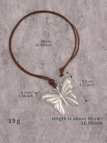 JAOYU Boho Necklace for Women Large Pendant Necklace Boho Long Choker Leather Gold Necklace Vintage Earthy Jewelry Trendy - style: Boho Gold Necklaces