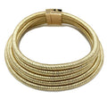COLORFUL BLING Handwoven African Tribal Multilayer Chunky Statement Necklace Egypt Bib Collar Choker Costume Party Jewelry Accessories for Women - color: gold
