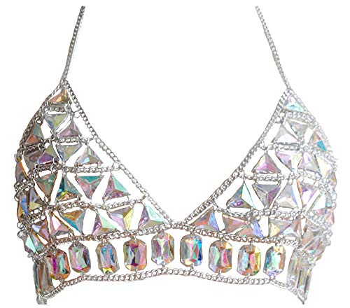 Women's Sexy Suit Body Chain - color: Silvery Color Bra chain -099-2