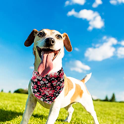 100PCS Small Dogs Bandanas Cotton Bulk Pet Kerchief Scarves Random Patterns Selvedge Sewing Stitching Edge Hemming Stitch Seam for Medium Grooming Accessories Costume - size: 100PCS Small/Medium