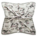 Julunar Silk Like Head Scarf for Women - Satin Large Hair Scarves - 35" Square Silk Hair Wrap for Sleeping with Gift Packed - color: A024-1 Lotus Leaf