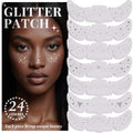 24pcs Glitter Freckles Makeup Patches-Silvery-Face Glitter Speckle, Sparkle Speckles Patches for Women, Cute Fake Freckles, Glitter Freckle Face Tattoo, Accessories for Musical Festival - color: 24Pack-Silvery