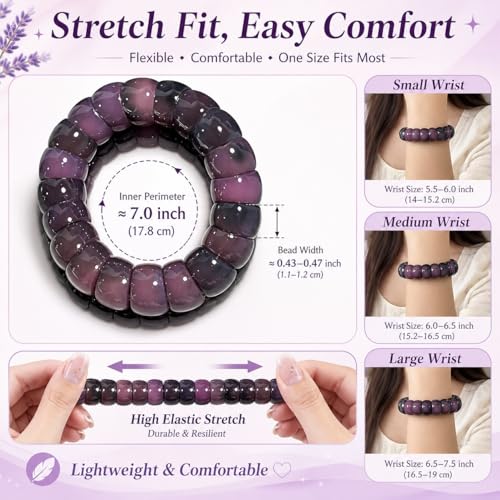 Fidget Bracelet Natural Bodhi Seeds Beaded Bracelets Zen Fidget Stretch Bracelets Alleviate Anxiety Stress Protection Healing Bodhi Jewelry Gifts for Women Men - color: A5:Fidget Bracelet