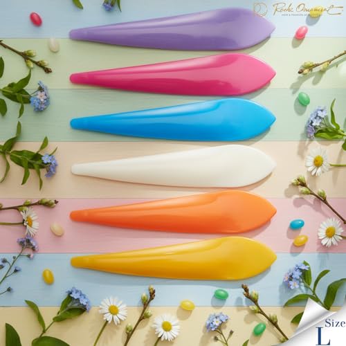 RC ROCHE 6 Pcs Duck Bill Alligator Hair Clips for Women Sectioning Flat Claw Long Thick Hair Inner Teeth Curved Styling Jaw Strong Secure Grip Salon, Large Jelly Candy Multicolor - color: (Large) Jelly Candy