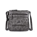 Angelkiss Small Womens Crossbody Bag Leather Shoulder Purse for Women Hobo Bag with Adjustable Shoulder Strap - color: 26grey