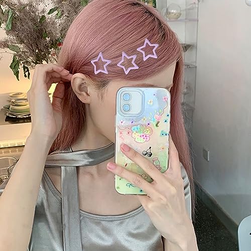 Hair Clip Y2K Star Hair Accessories Cute Hair Barrettes Non-slip Hollow Light Purple Small Clips for Women Girls Hairpin Headpieces Everyday Fashion Party 10PCS - color: Style5