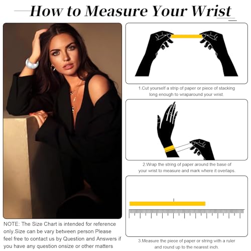 YMBYCM Gold Chunky Bangle Bracelets for Women Trendy Wide Chunky Cuff Bracelets Wrap Bracelet - style: C-G3