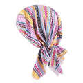 KAKU NANU Women Turban Chemo Beanies Pre Tied Caps Baggy Slouchy Headwear Sleep Scarf - color: Tribal Ethnic Tied