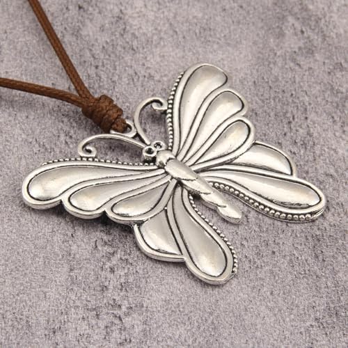 JAOYU Boho Necklace for Women Large Pendant Necklace Boho Long Choker Leather Gold Necklace Vintage Earthy Jewelry Trendy - style: Boho Gold Necklaces