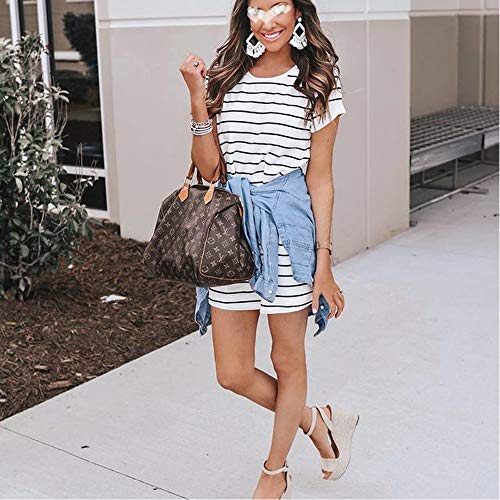 Long Tassel Earrings Statement Bohemian Pom Ball Handmade Drop Dangle Earrings for Women - style: S-white