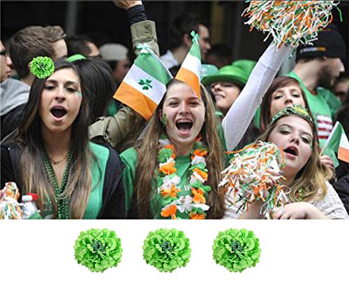 Hair Flower Clips Brooch Boutique Hair Accessories Bohemia Hairpins for Women Girls Green - color: Green