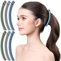 RC ROCHE 6 Pcs Banana Hair Clip Thin Hair Fine Ponytail Maker No Slip Small Claw for Women Secure Grip Jaw Clamp Cute Strong, Medium Whispers of Earth Collection - color: (Medium) Whispers of Earth