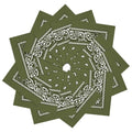12 Pack Bandanas Unisex Paisley Cowboy Bandanas Bulk Multi Purpose Headband Scarf for Men Women Costume - color: Olive Green, style: Classic