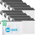 Umriox 32PCS Mesh Zipper Pouch, Waterproof Zipper Bags for Organizing, A4 Letter Size, Storage Bags for Board Game Toy, Puzzles, School Office Supplies - style: Black-A4-32P