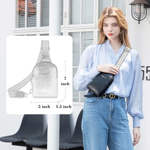 INICAT Women's Small Sling Bag, Lightweight Everyday Vegan Leather Crossbody Purse for Daily Essentials and Travel Light - color: 04-black, size: Small