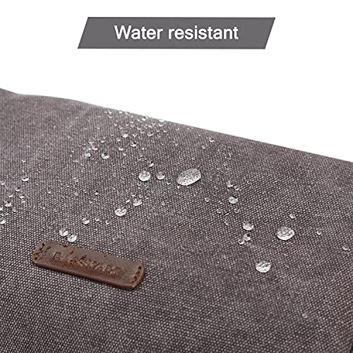 BAGSMART Toiletry Bag for Men, Canvas Travel Toiletry Organizer Dopp Kit Water-resistant Shaving Bag for Toiletries Accessories,Grey-Large - color: Grey, size: Large