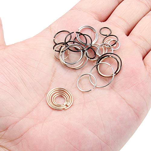 Ruifan 6-30PCS Non Pierced Stainless Steel Clip on Closure Round Ring Fake Nose Lip Helix Cartilage Tragus Ear Hoop Earrings Jewelry 20G - color: 30PCS - Mix Color 2#