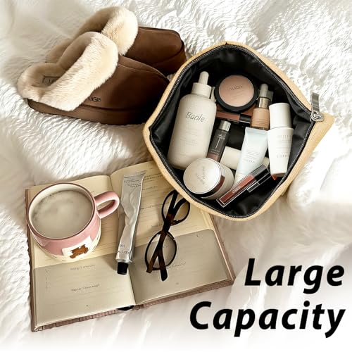 Black Cat Makeup Bag, Hi Cute Black Kitty Cosmetic Bags for Women, Cat Mom Lady Lover Gifts for Women, Pet Lovers Owners Gifts Zipper Makeup Pouch - color: 02-Cat(01)