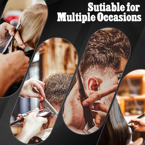 SALONSILK Hair Comb for Men & Women, 8PCS Professional Styling Combs for Wet Curly Natural Hair Detangling Parting Teasing Styling & Cutting - color: Hair Cutting Black