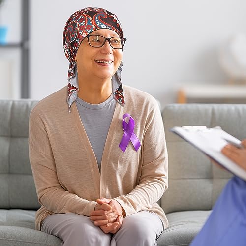 4 Pieces Chemo Headwear for Women, Pre-Tied Head Scarf Cancer Headwear for Hair Loss - color: Multicolor