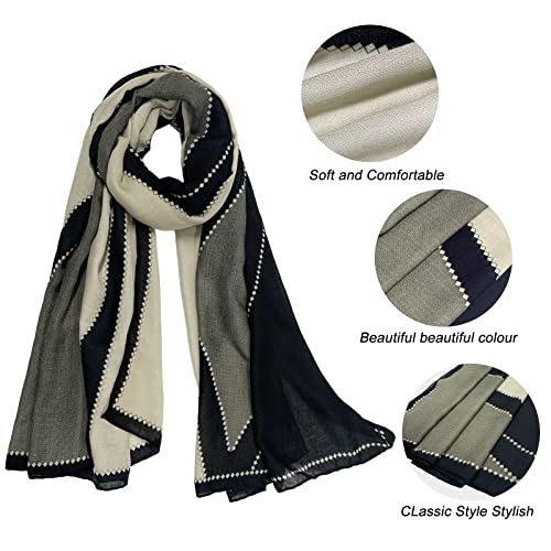 FINIZO Women's Fashion Scarves, Pashmina Wrap for All Season, Everyday Wear for Ladies, Solid Color Bridesmaid Gifts - color: 21