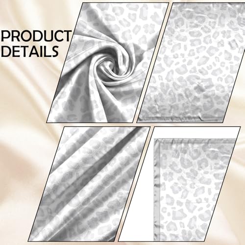 Scarf Silk Feeling Square Satin Head Hair Scarf Wrap 27.5 Inches Headwear Aesthetic Cute Decoration Women Girls - color: V-5-gray