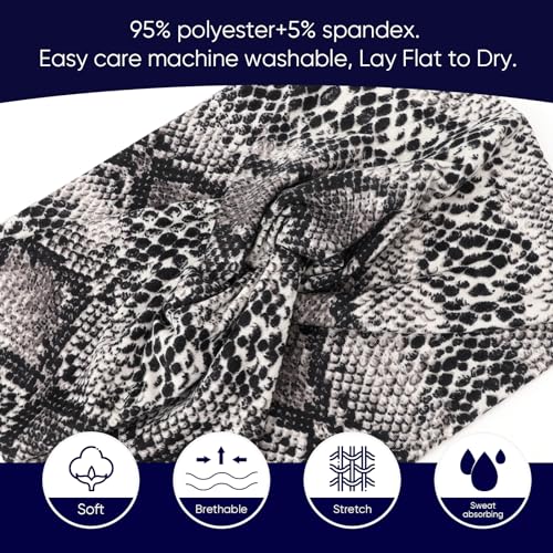 DRESHOW 8 Pack Headbands for Women Yoga Knotted Headbands Elastic Criss Cross Hair Accessories Sports Head Wrap Non Slip - color: 08 Pcs: Printed Turbans Ea