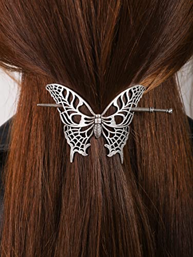 HAQUIL Vintage Antique Medieval Hollow Butterfly Hairpin Hair Stick Hair Accessory for Women